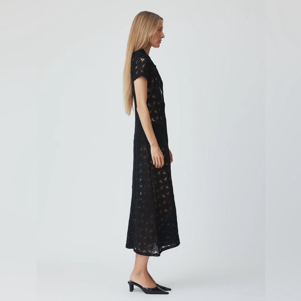 Nwt Beaufille Black Crochet Ellis Dress Size Xl — image 2 of 8